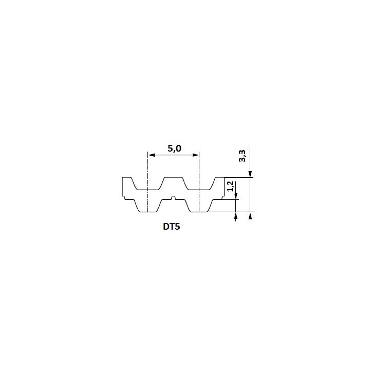 Pas zębaty 16-DT5-650 z130