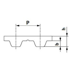 Pas zębaty metraż 10-T5