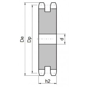 Koło łańcuchowe bez piasty 05B-2-z13 (8x3mm)