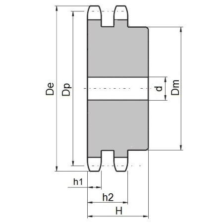 Koło łańcuchowe 05B-2-z20 (8x3mm)