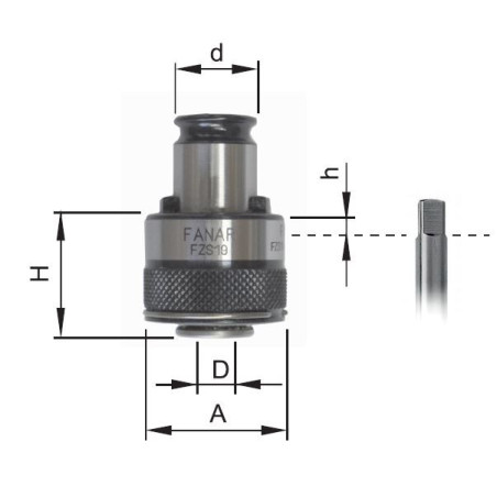 Zabierak FZS13/M2 D2,8-DIN