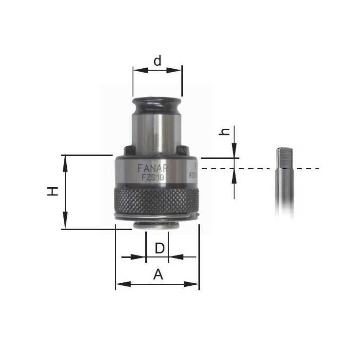 Zabierak FZS19/M3 D3,5-DIN