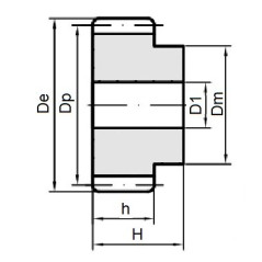 Koło modułowe M1,5-z35