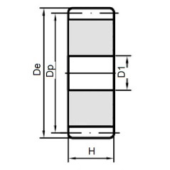 Koło modułowe bez piasty M1,5-z80