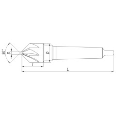 Pogłębiacz DIN 335-B 20/90