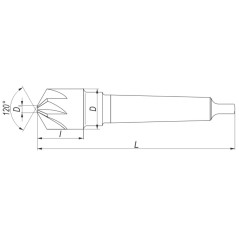 Pogłębiacz DIN 347-B 20/120