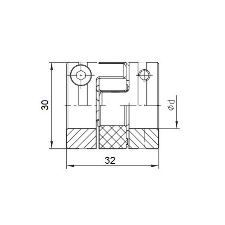 Piasta kłowa ROTEX GS14 fi4 wyk. 2.0