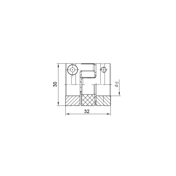 Piasta kłowa ROTEX GS14 fi9 wyk. 2.1