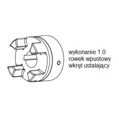 Piasta kłowa ROTEX GS14 fi10 wyk. 1.0