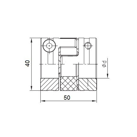 Piasta kłowa ROTEX GS19 fi8 wyk. 2.6