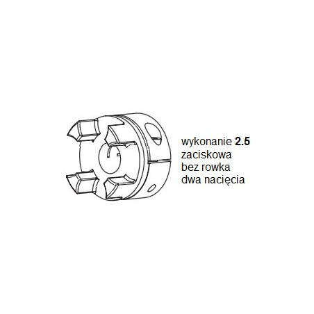 Piasta kłowa ROTEX GS19 fi12 wyk. 2.5