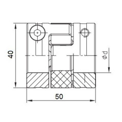 Piasta kłowa ROTEX GS19 fi15 wyk. 1.0