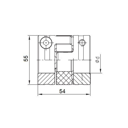 Piasta kłowa ROTEX GS24 fi12 wyk. 1.0