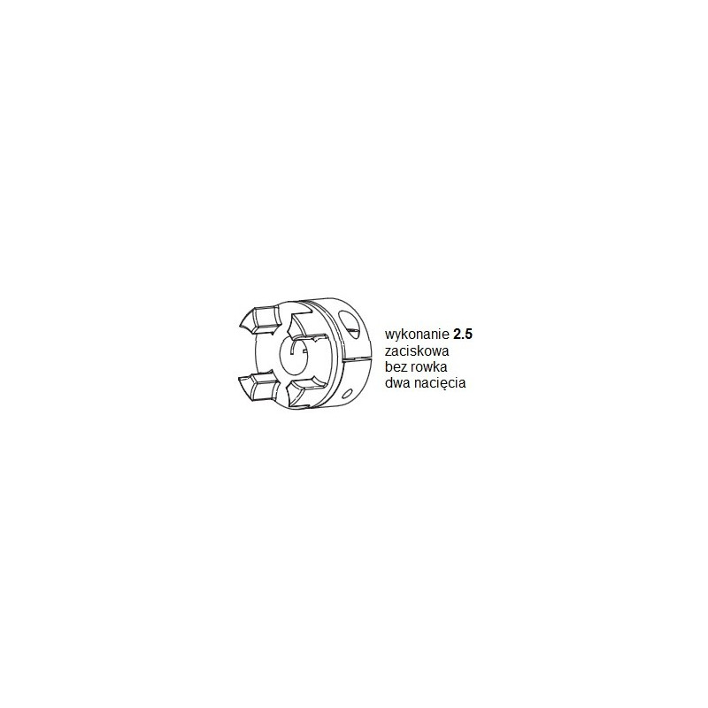 Piasta kłowa ROTEX GS24 fi22 wyk. 2.5