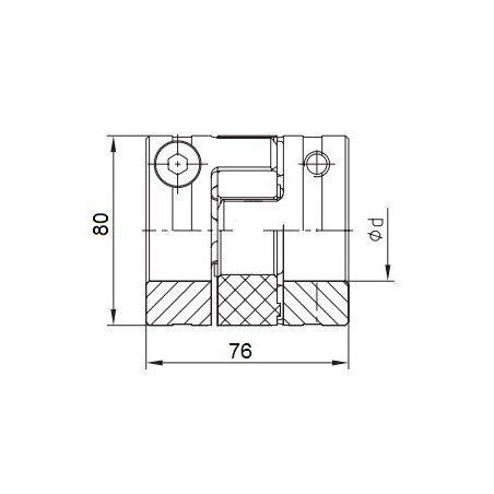 Piasta kłowa ROTEX GS38 fi28 wyk. 1.0