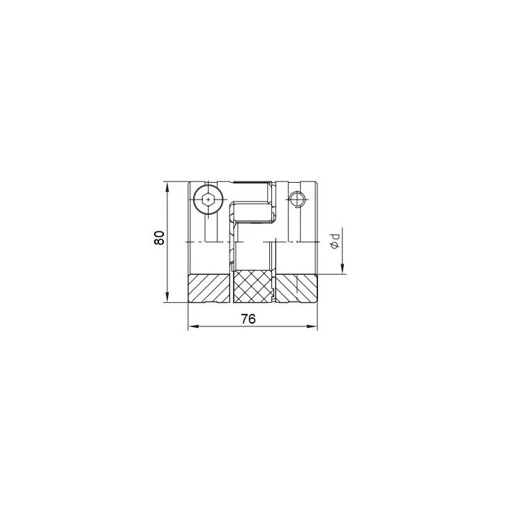 Piasta kłowa ROTEX GS38 fi40 wyk. 2.6