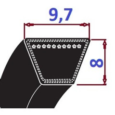 Pas klinowy SPZ 487 Lp-CL GOODYEAR