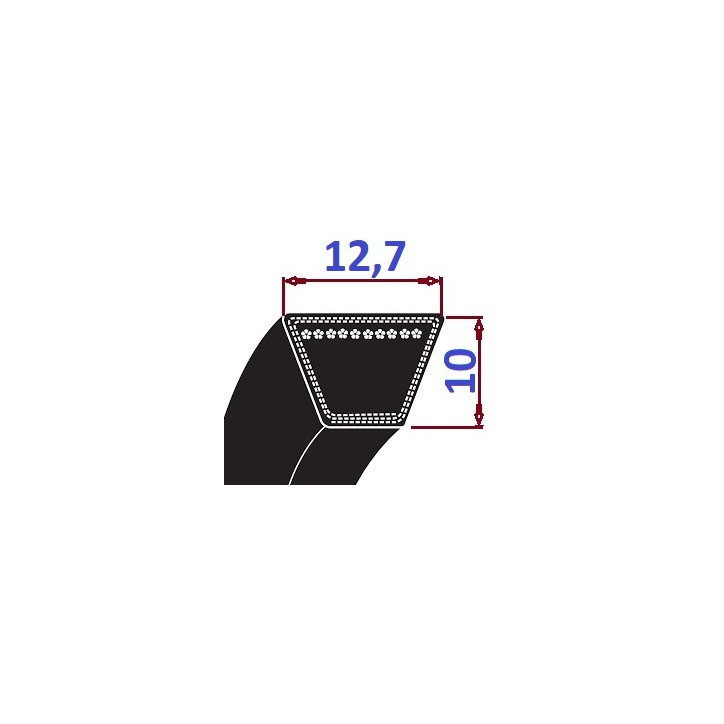 Pas klinowy SPA 832 Lp OPTIBELT