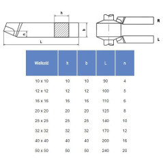 NÓŻ TOKARSKI ISO1L 0808 P10