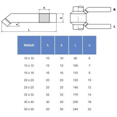 NÓŻ TOKARSKI ISO2L 1010 P30