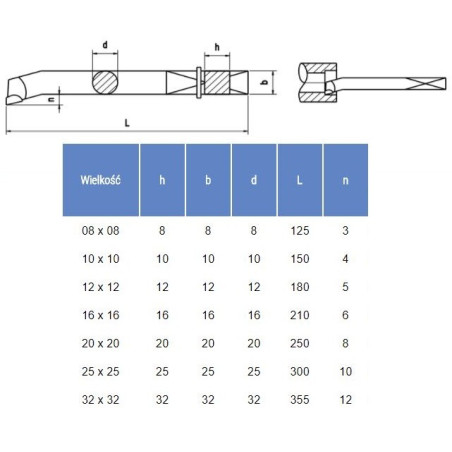 NÓŻ TOKARSKI ISO9 1212 P10