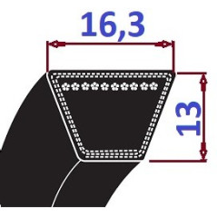 Pas klinowy SPB 1250 Lp-CL GOODYEAR