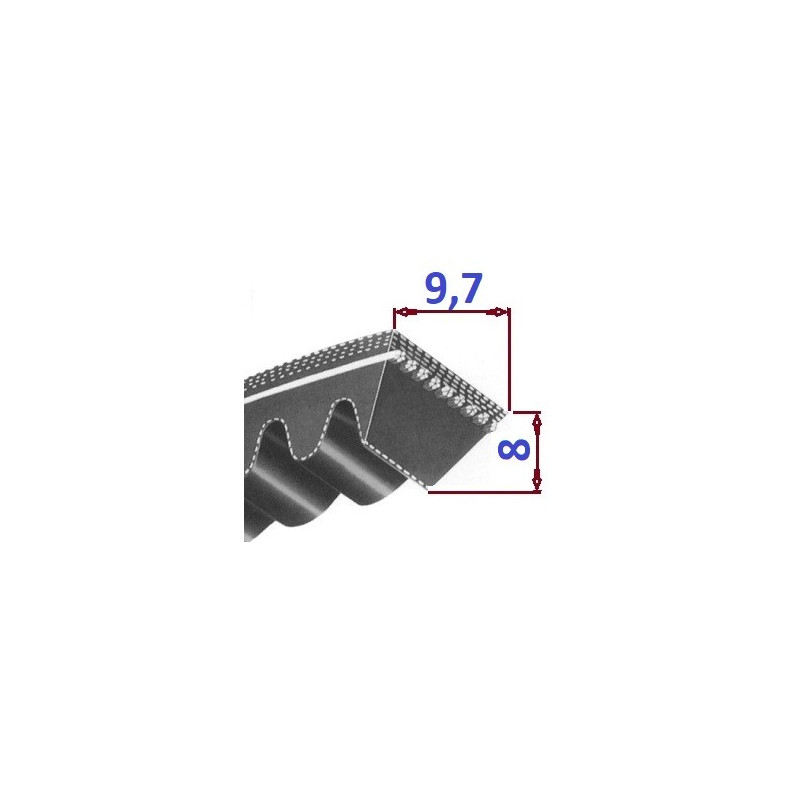 Pas klinowy XPZ 662 Lp OPTIBELT