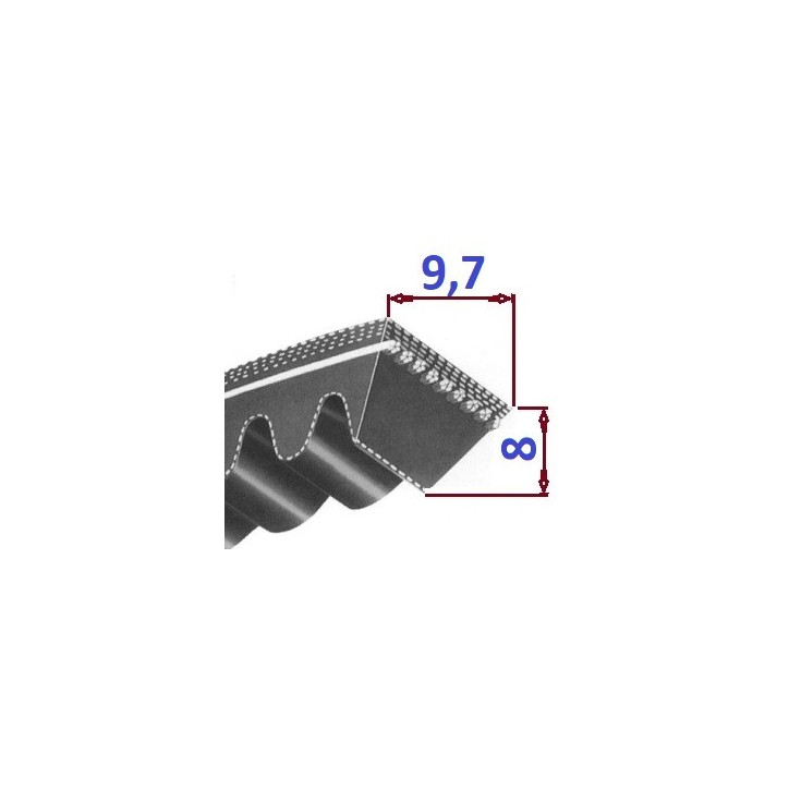 Pas klinowy XPZ 772 Lp OPTIBELT