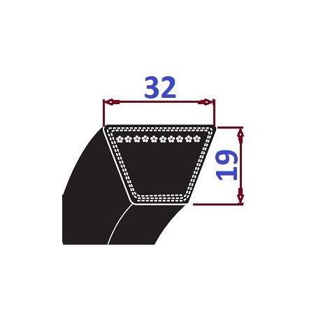 Pas klinowy D 3150 Li3225Lp OPTIBELT