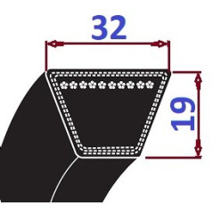 Pas klinowy D 4250 Li4325Lp OPTIBELT