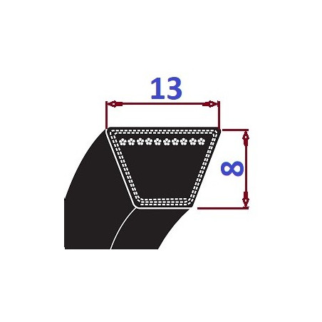 Pas klinowy A 407 Li437Lp-CL GOODYEAR