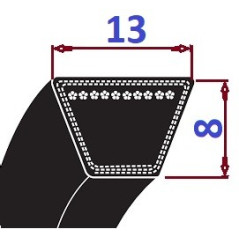 Pas klinowy A 630 Li660Lp-PS CONTI