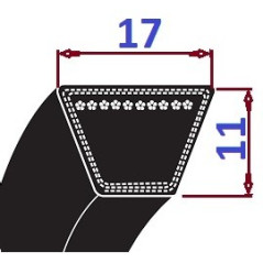 Pas klinowy B 710 Li750Lp OPTIBELT