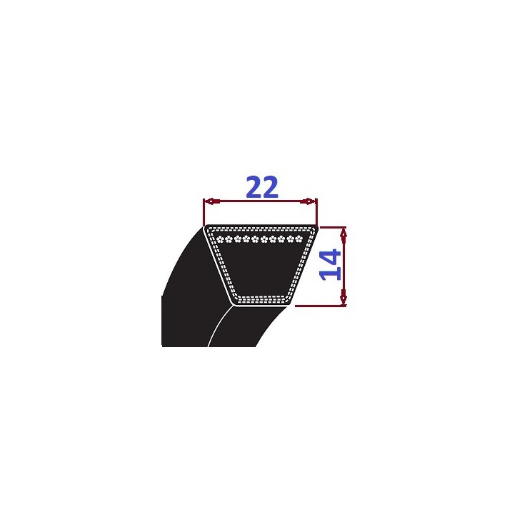 Pas klinowy C 1778 Li1836Lp OPTIBELT