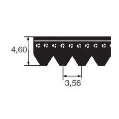 Pas klinowy wielorowkowy 7 PK 1080