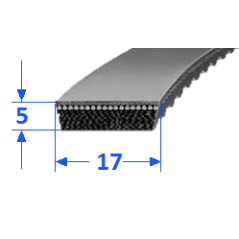 Pas szerokoprofilowy SVX 17x5 536 OPTIBELT