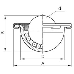 Element toczny 3025-13 Alwayse