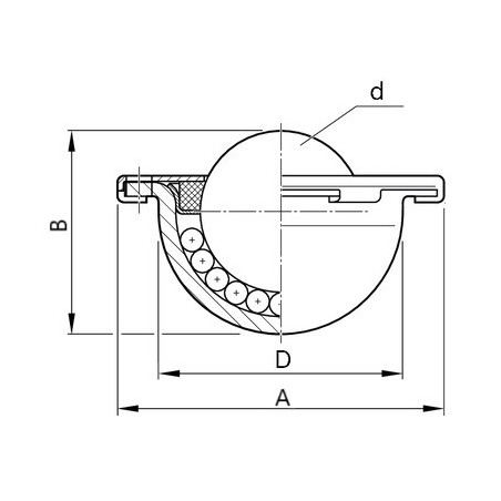 Element toczny 3025-13 Alwayse