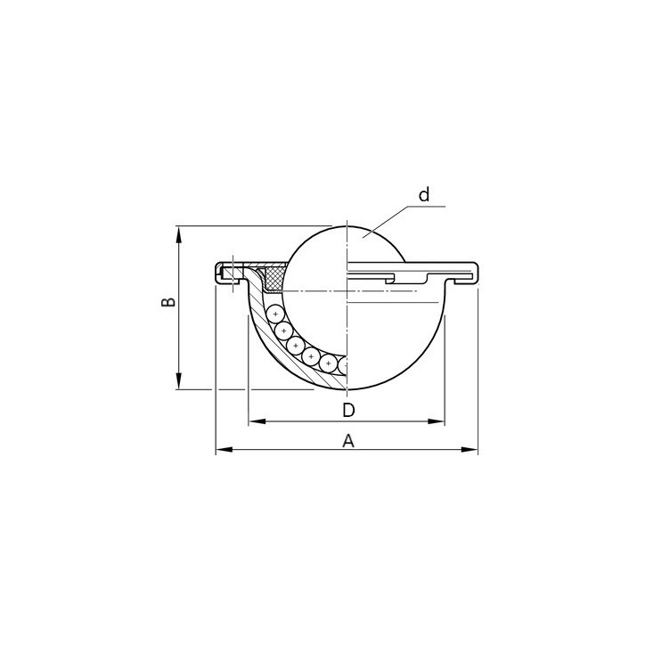 Element toczny 3025-13 Alwayse