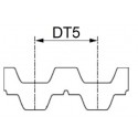 Pasy zębate DT5, obustronnie uzębione
