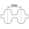 Pasy zębate D5M, obustronnie uzębione
