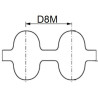 Pasy zębate D8MGT, obustronnie uzębione