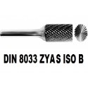 Pilniki obrotowe walcowe - czołowe DIN 8033-2 DIN ZYAS ISO B 